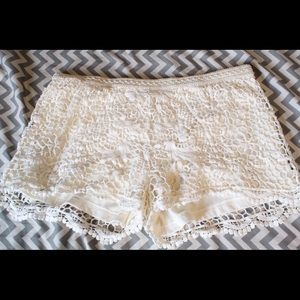 White Lace shorts